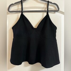 Caution to the Wind - black tank top